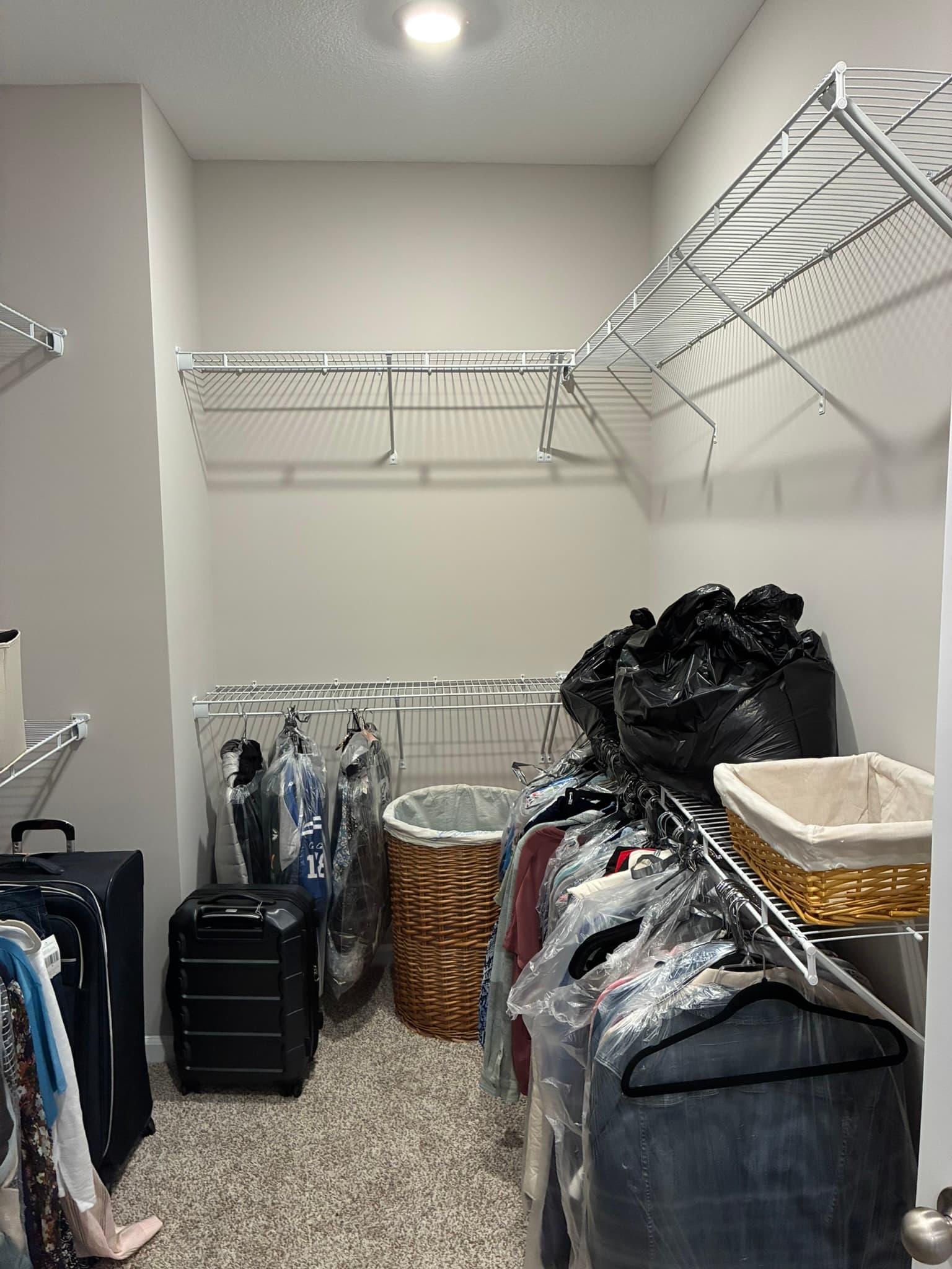 Second view of closet before remodel