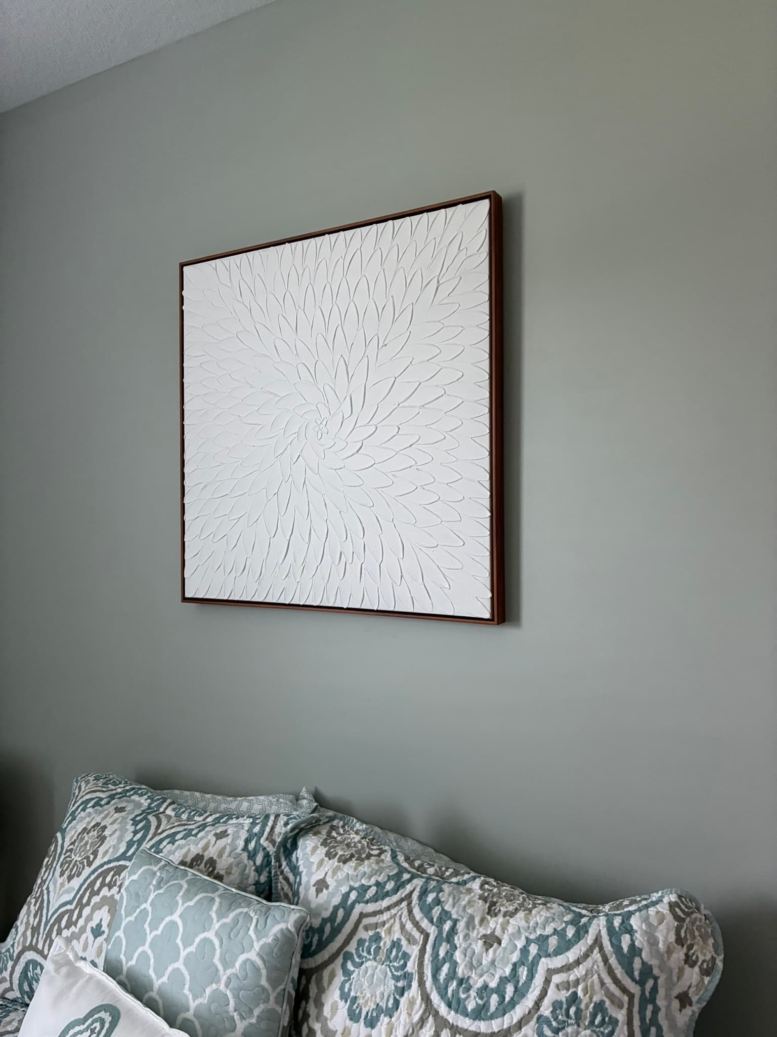 Picture hanging project, third view