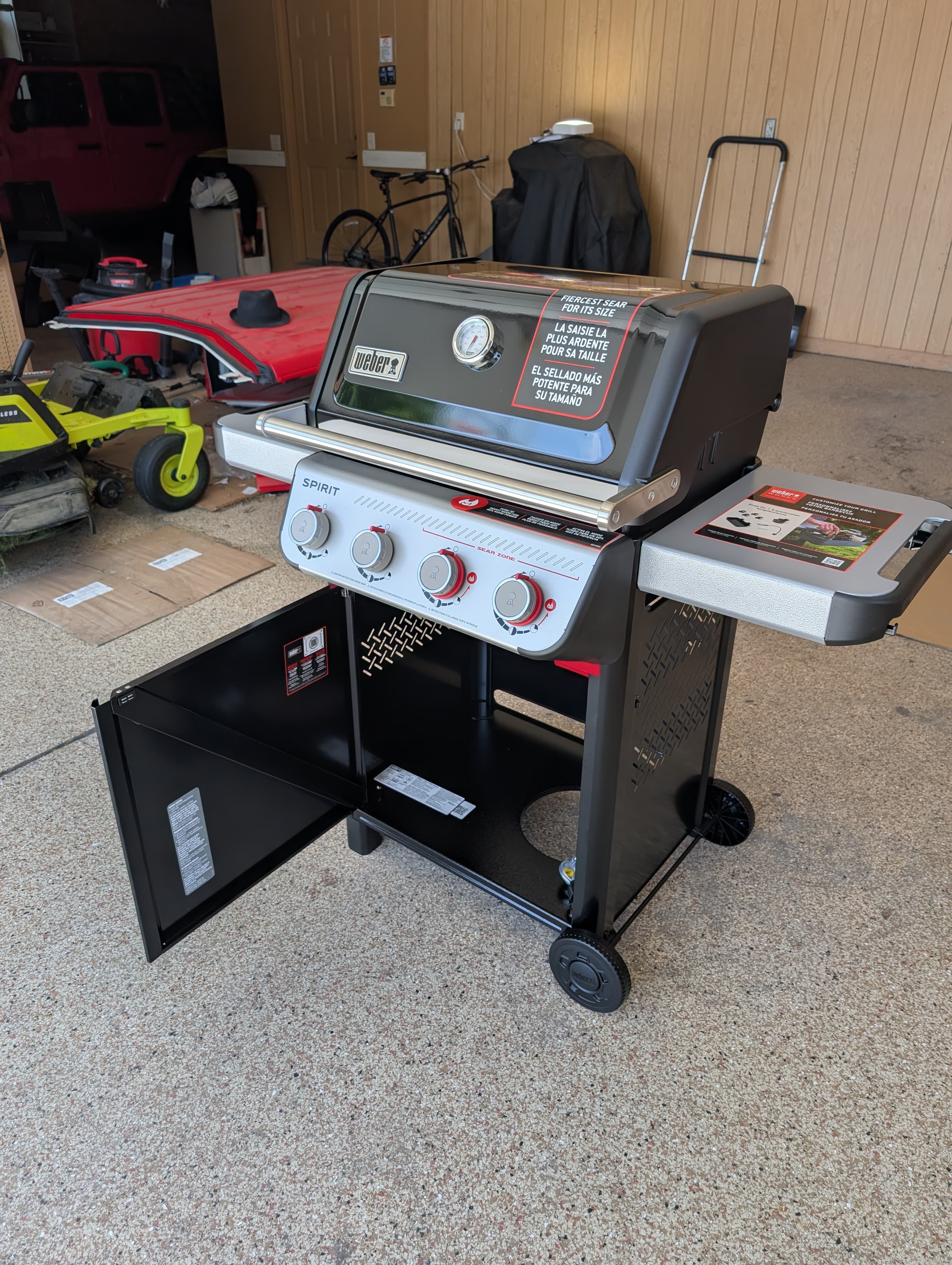 Grill assembled by our handyman team
