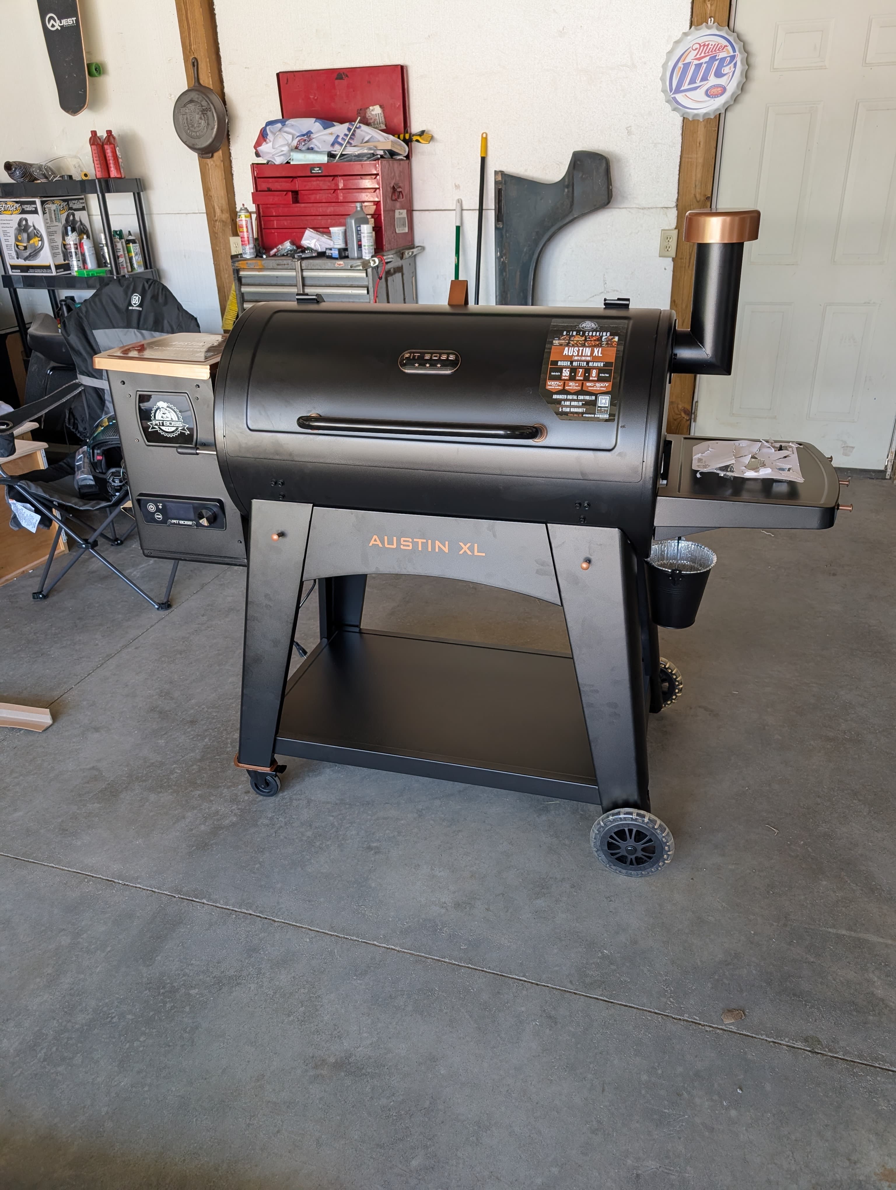Grill assembly project, fourth view